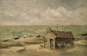 La cabaña de un pescador junto al mar de Thomas Churchyard