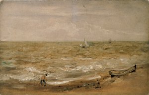Escena de playa, principios del siglo XIX de Thomas Churchyard