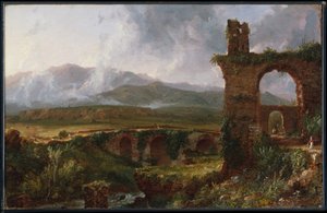 Una vista cerca de Tívoli (por la mañana) de Thomas Cole