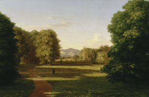 Jardines de la casa señorial Van Rensselaer de Thomas Cole