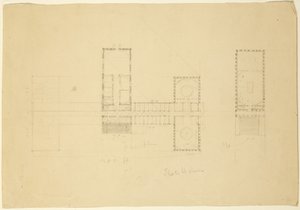 Gran plano de la Casa del Estado de Ohio, c.1838 de Thomas Cole