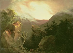 Amanecer en la montaña, 1826 de Thomas Cole