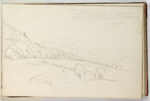 Montaña Schroon desde cerca de la cabecera del lago Schroon de Thomas Cole