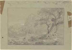 Estudio para "El vado de la montaña"