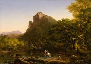 El vado de la montaña de Thomas Cole