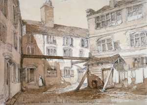 Asilos de Alleyn, Gingerbread Court, Lamb Alley, Ciudad de Londres, 1851 de Thomas Colman Dibdin