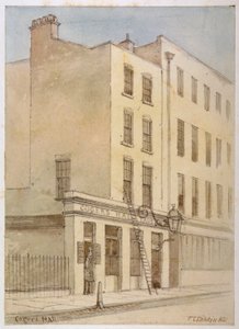 Bride Lane, Ciudad de Londres, 1851 de Thomas Colman Dibdin