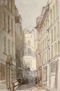 Callejón del Cambio, Ciudad de Londres, 1850 de Thomas Colman Dibdin