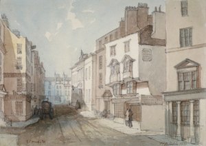 Calle Coleman, Ciudad de Londres, 1851 de Thomas Colman Dibdin
