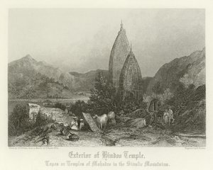 Exterior de un templo hindú