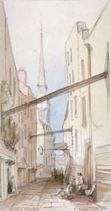 Huggin Lane, Ciudad de Londres, 1851 de Thomas Colman Dibdin