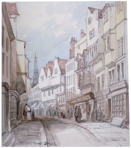 Vista de la Calle Holywell, Westminster, Londres, 1851 de Thomas Colman Dibdin