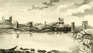 Vista norte de las ruinas de Clomines, Co. Wexford, 1791 de Thomas Cook