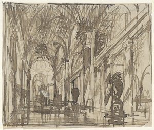 Interior de una iglesia en Roma de Thomas Cool