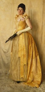 La dama en oro - Un retrato de la Sra, c.1891