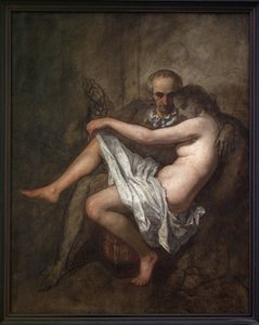 Baudelaire y la presidenta Sabatier. Una pintura íntima e inacabada que representa al poeta Charles Baudelaire (1821-1867) y su musa amante Apollonie Aglae Sabatier (1822-1889), conocida como la presidenta que organizaba un salón mundano en el París del si de Thomas Couture