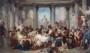 Los Romanos de la Decadencia, 1847 de Thomas Couture