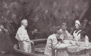 Filadelfia: Dr D Hayes Agnew, al cierre de una clínica (litografía) de Thomas Cowperthwait (after) Eakins