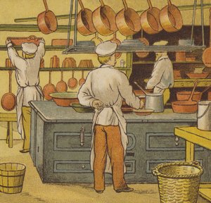 Caen: la cocina del hotel de Thomas Crane