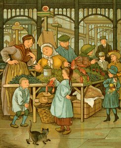 Mercado cubierto de París de Thomas Crane