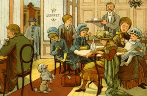 Vacaciones victorianas - refrigerios en el buffet de Thomas Crane