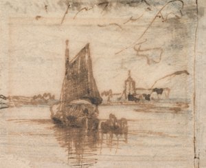Un velero encallado de Thomas Creswick