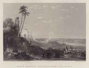 Ruinas entre Futtipur, Sikri y Biana de Thomas Creswick
