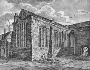 Vista noreste de la Capilla de la Santísima Trinidad, Leadenhall, Ciudad de Londres de Thomas Dale