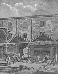 Mercado de pieles, Leadenhall, Ciudad de Londres, 1825 de Thomas Dale