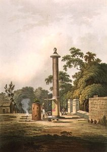 Lugar de Culto Hindú, grabado por Joseph Constantine Stadler publicado por Edward Orme c.1803