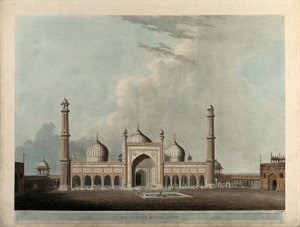 El Jummah Musjed, Delhi de Thomas Daniell