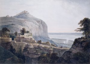 Vista noroeste de Rohtasgarh, Bihar de Thomas Daniell