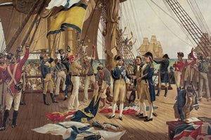 La última señal de Nelson en Trafalgar de Thomas Davidson