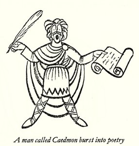 Caedmon (litografía) de Thomas Derrick