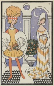 Ilustración para El Decamerón de Boccaccio (litografía en color)