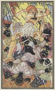 Ilustración para El Decamerón de Boccaccio (litografía en color)