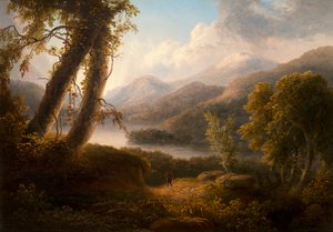 Paisaje (óleo sobre lienzo) de Thomas Doughty