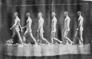Fotografías de la rueda de Marey de Jesse Godley, 1884 de Thomas Eakins