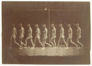 Fotografías de la rueda de Marey de modelo no identificado, 1884 de Thomas Eakins