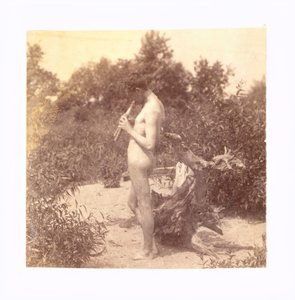 Estudio de Flautista de Pie para Arcadia de Thomas Eakins