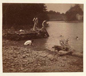 Estudio para nadar de Thomas Eakins