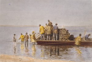 Recogiendo la red de Thomas Eakins