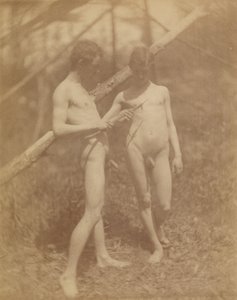 [Dos desnudos masculinos] de Thomas Eakins
