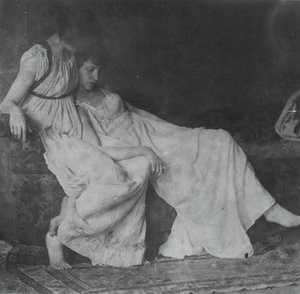 Modelos no identificados con trajes griegos de Thomas Eakins
