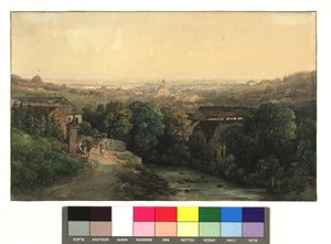 Blick auf Heiligenstadt und Wien vom Nußberg aus