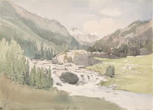 Valle de montaña, principios-mediados del siglo XIX