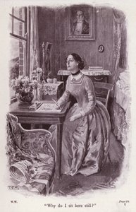 Ilustración para La dama de blanco de Wilkie Collins