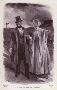 Ilustración para La dama de blanco de Wilkie Collins de Thomas Eyre Macklin