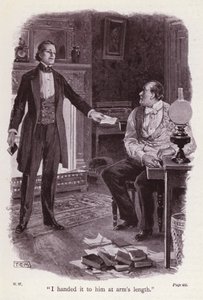 Ilustración para La dama de blanco de Wilkie Collins de Thomas Eyre Macklin