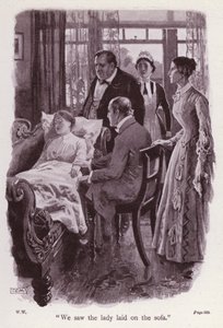 Ilustración para La dama de blanco de Wilkie Collins de Thomas Eyre Macklin